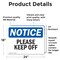 Signmission Please Keep Off, 24 in W x Rectangle, Vinyl Decal OS-2PACK-NS-D-1824-L-17487 - alternate 3